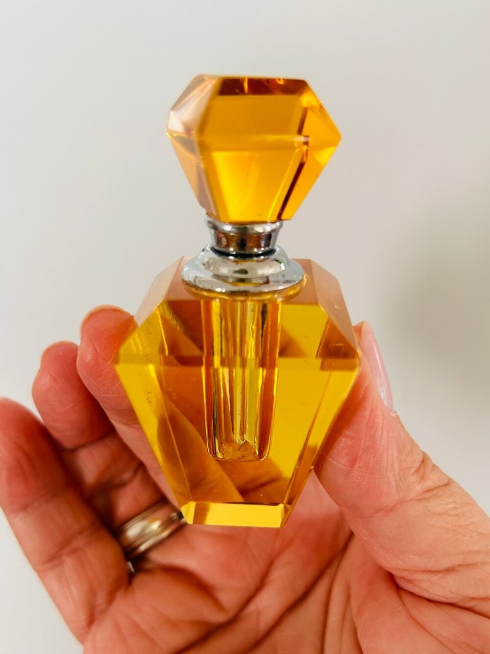 Amber Glass Perfume Bottle